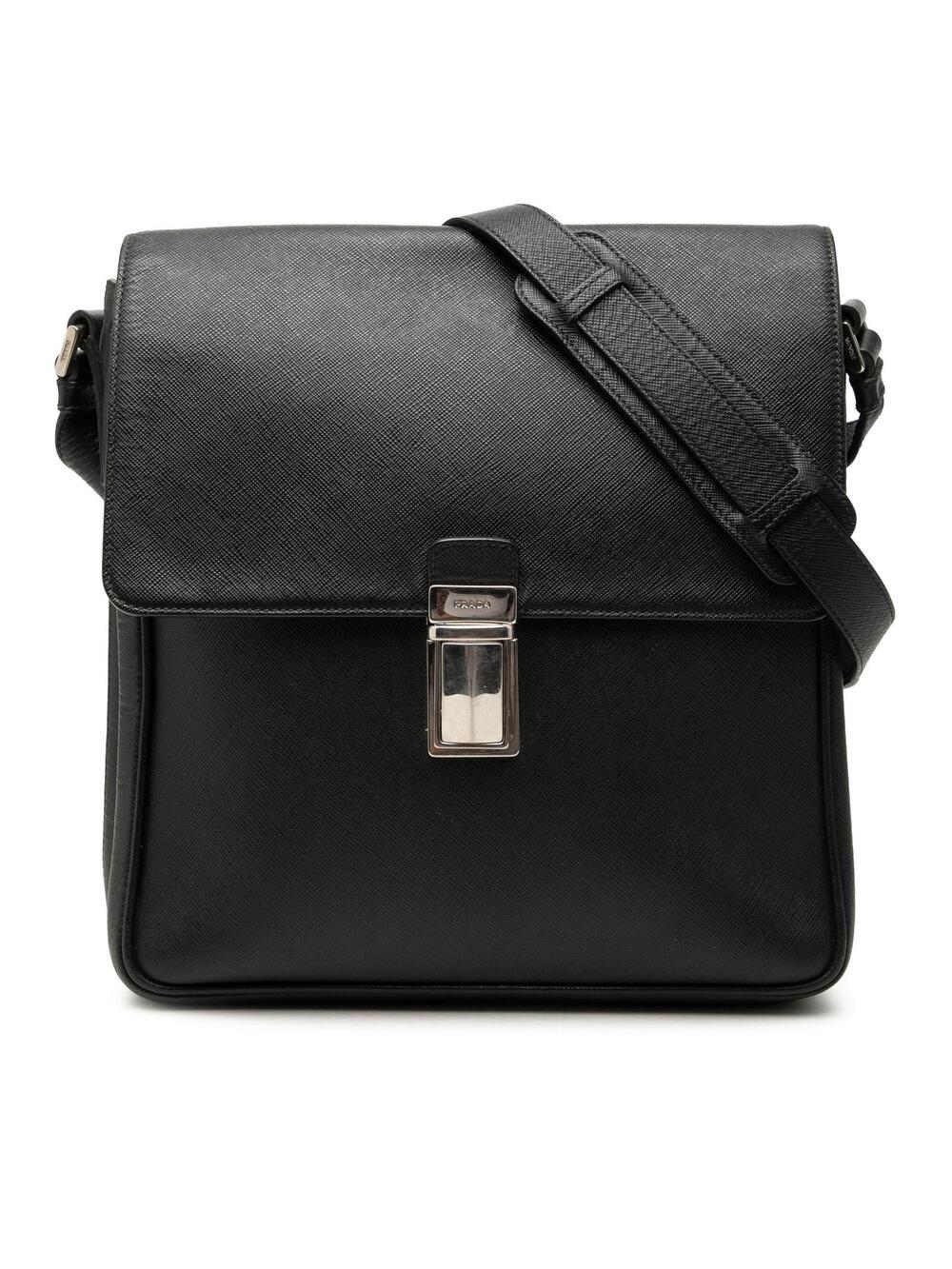 Prada Saffiano Buckle Messenger Bag #340422P63B